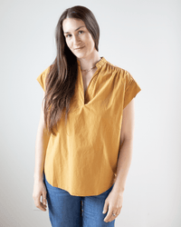 Hartford Casta Popover Shirt in Cashew 
