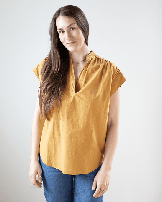 Hartford Casta Popover Shirt in Cashew 