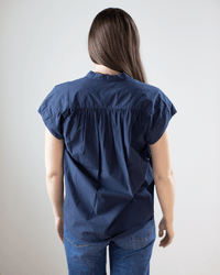 Hartford Casta Popover Shirt in Midnight 