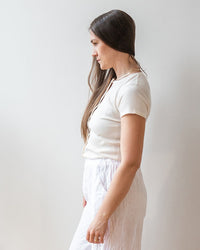 Hartford Tevahine Shirt in Ecru 2 - Bliss Boutiques
