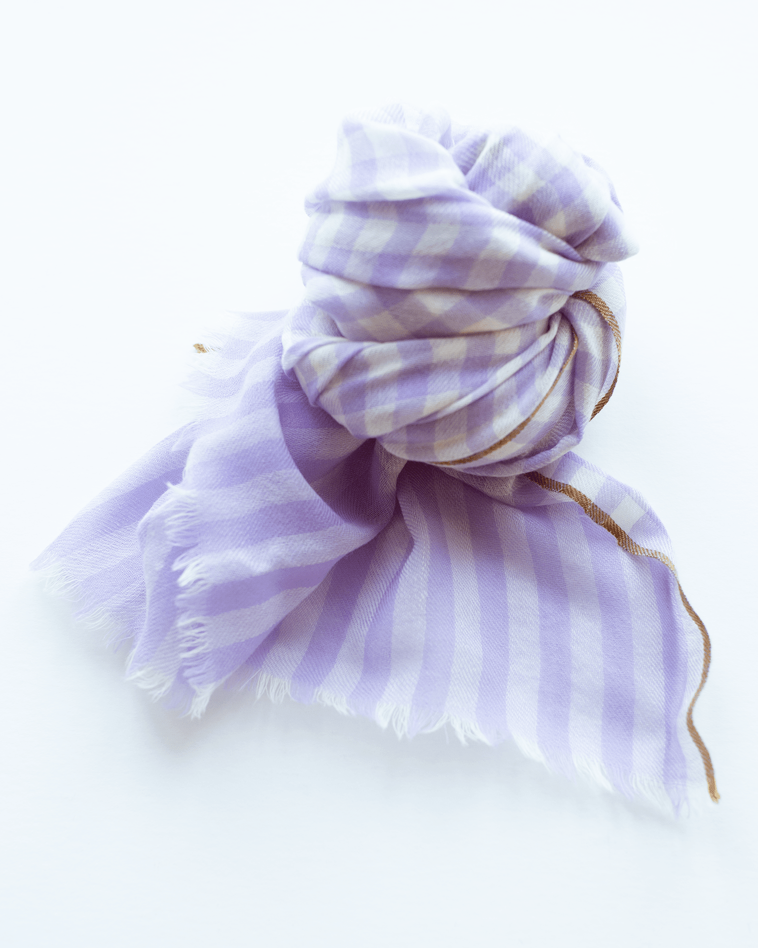 Vichy Checks Scarf in Mauve