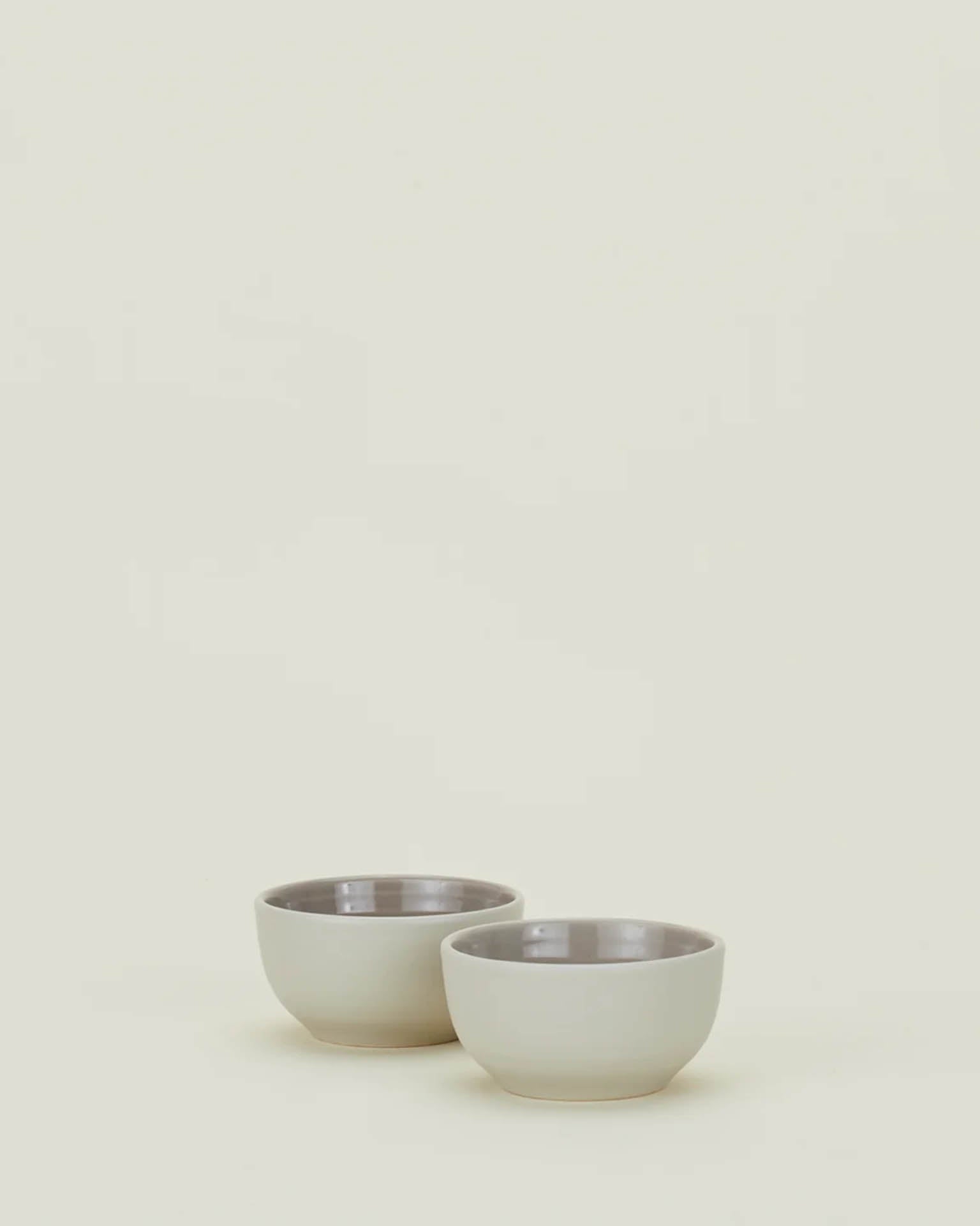 Essential Extra Small Bowls S/2 in Light Grey