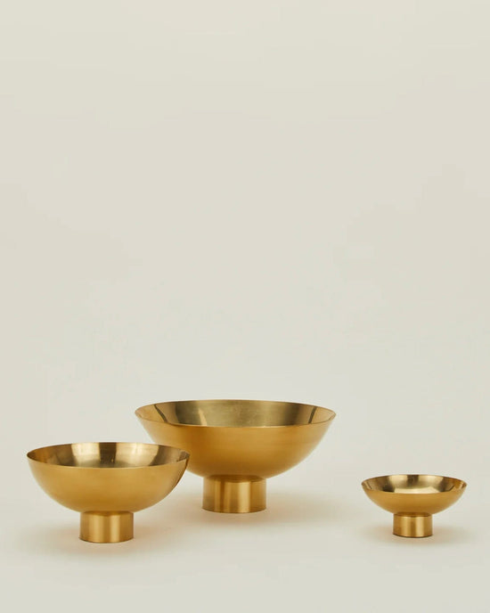 Hawkins New York Essential Footed Bowl in Brass 