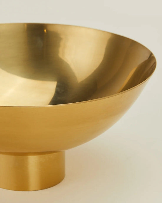 Hawkins New York Essential Footed Bowl in Brass 