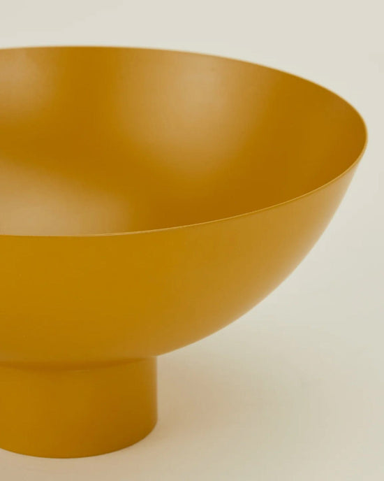Hawkins New York Home Essential Footed Bowl in Mustard