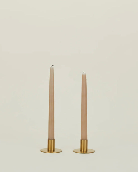 Hawkins New York Essential Metal Candle Holders - Set of 2 in Brass 