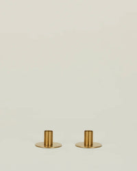 Hawkins New York Essential Metal Candle Holders - Set of 2 in Brass 