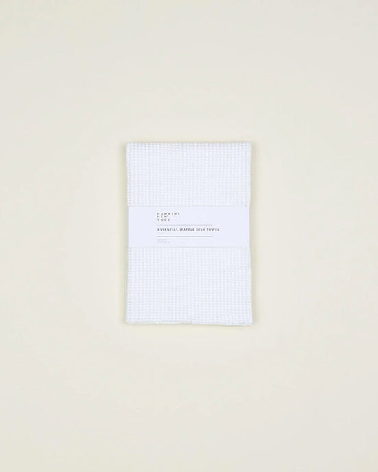 Hawkins New York Home Set of 2 Essential Waffle Dish Towels - Ivory + White