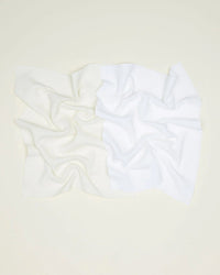 Hawkins New York Home Set of 2 Essential Waffle Dish Towels - Ivory + White