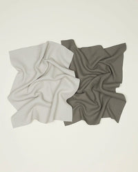 Hawkins New York Set of 2 Essential Waffle Dish Towels - Light Grey + Dark Grey 