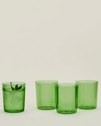 Hawkins New York Home Set of 4 Essential Glassware in Green