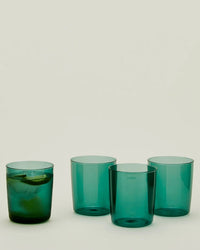 Hawkins New York Set of 4 Essential Glassware in Peacock 