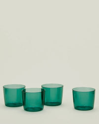 Hawkins New York Set of 4 Essential Glassware in Peacock 