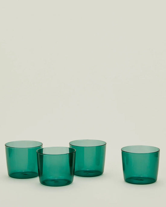 Hawkins New York Set of 4 Essential Glassware in Peacock 