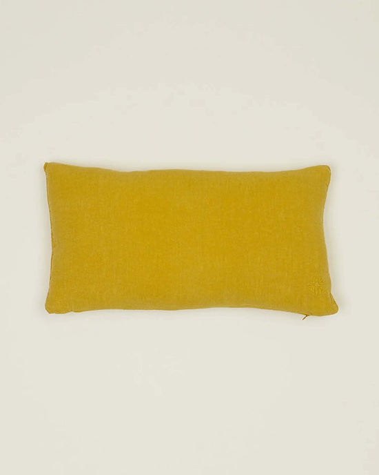 Hawkins New York Simple Linen Pillow - 22 x 12 inches in Mustard 