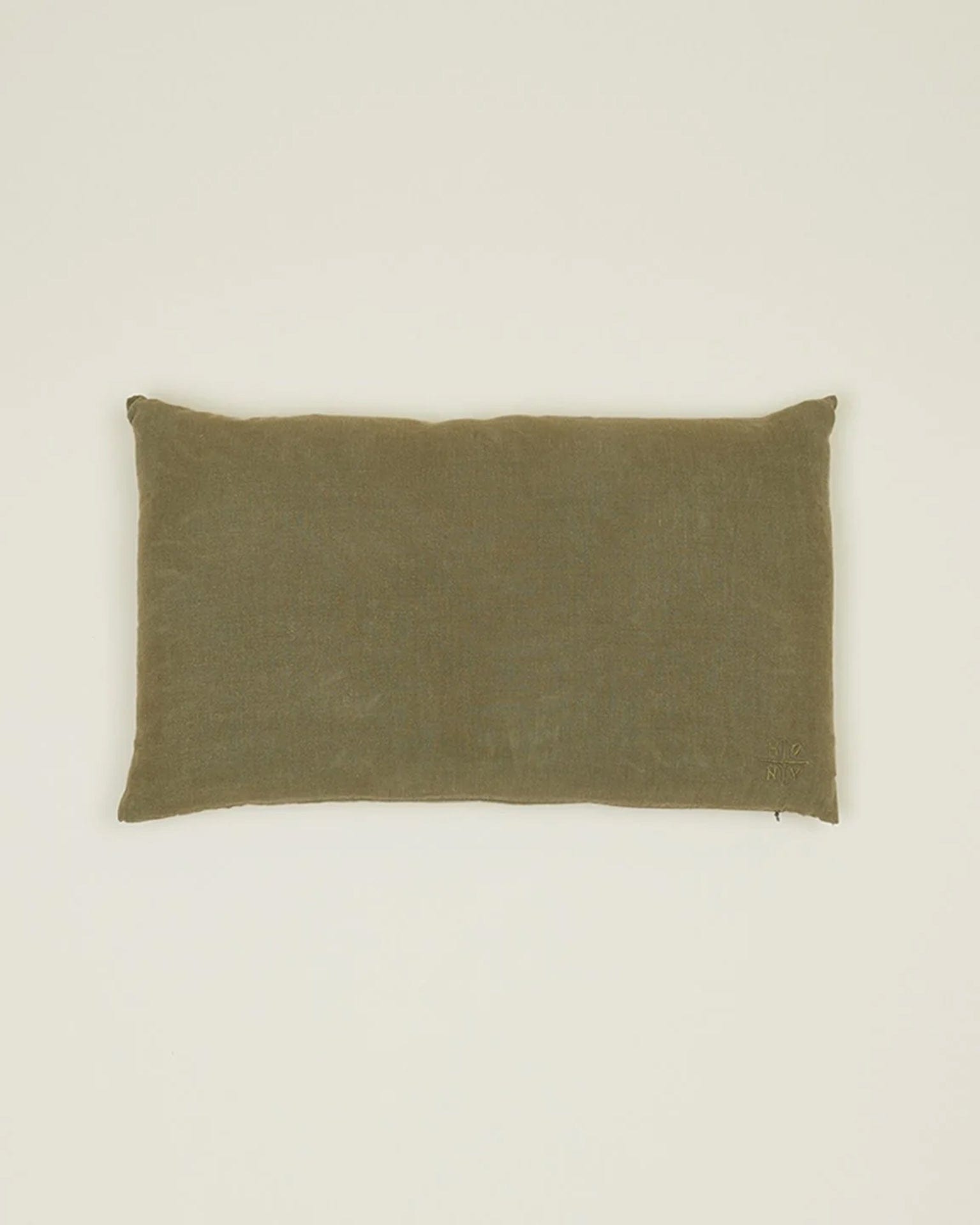 Simple Linen Pillow - 22 x 12 inches in Olive