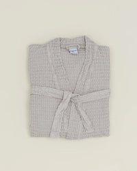 Hawkins New York Simple Waffle Bathrobe in Light Grey 