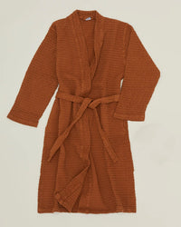Hawkins New York Home Simple Waffle Bathrobe in Terracotta