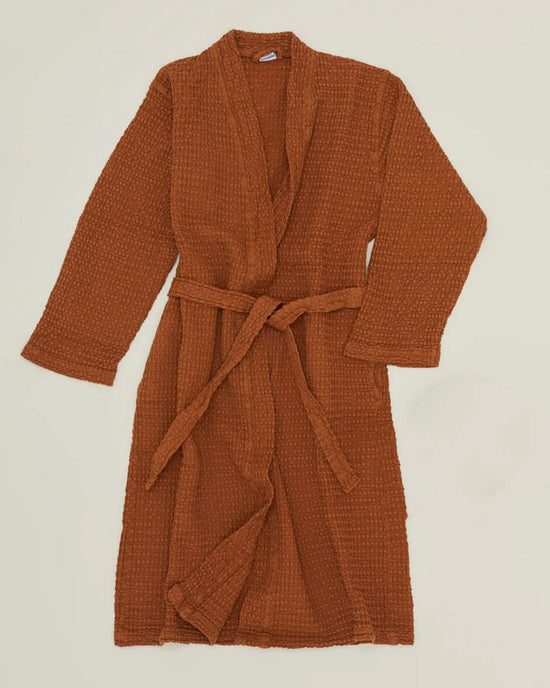 Hawkins New York Home Simple Waffle Bathrobe in Terracotta