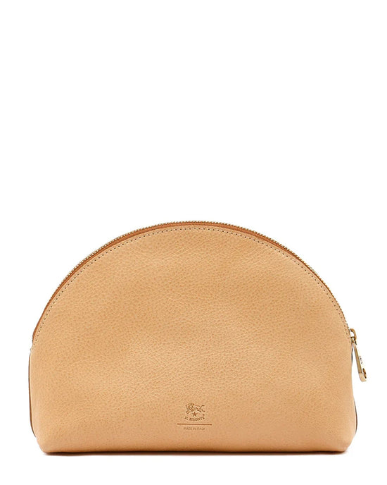 IL BISONTE Bigallo Case in Naturale w/ Brass Hardware 