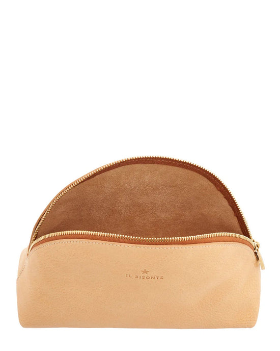 IL BISONTE Bigallo Case in Naturale w/ Brass Hardware 