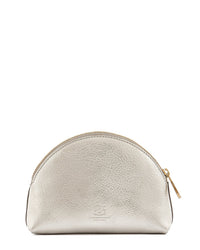 IL BISONTE Accessories Platino Small Bigallo Case in Platino w/ Brass Hardware