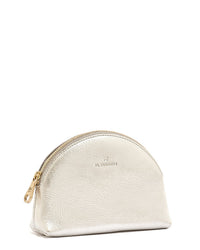 IL BISONTE Accessories Platino Small Bigallo Case in Platino w/ Brass Hardware