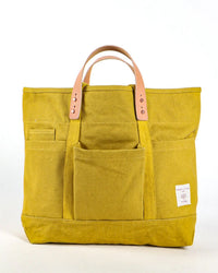 IMMODEST COTTON Construction Tote in Chartreuse 
