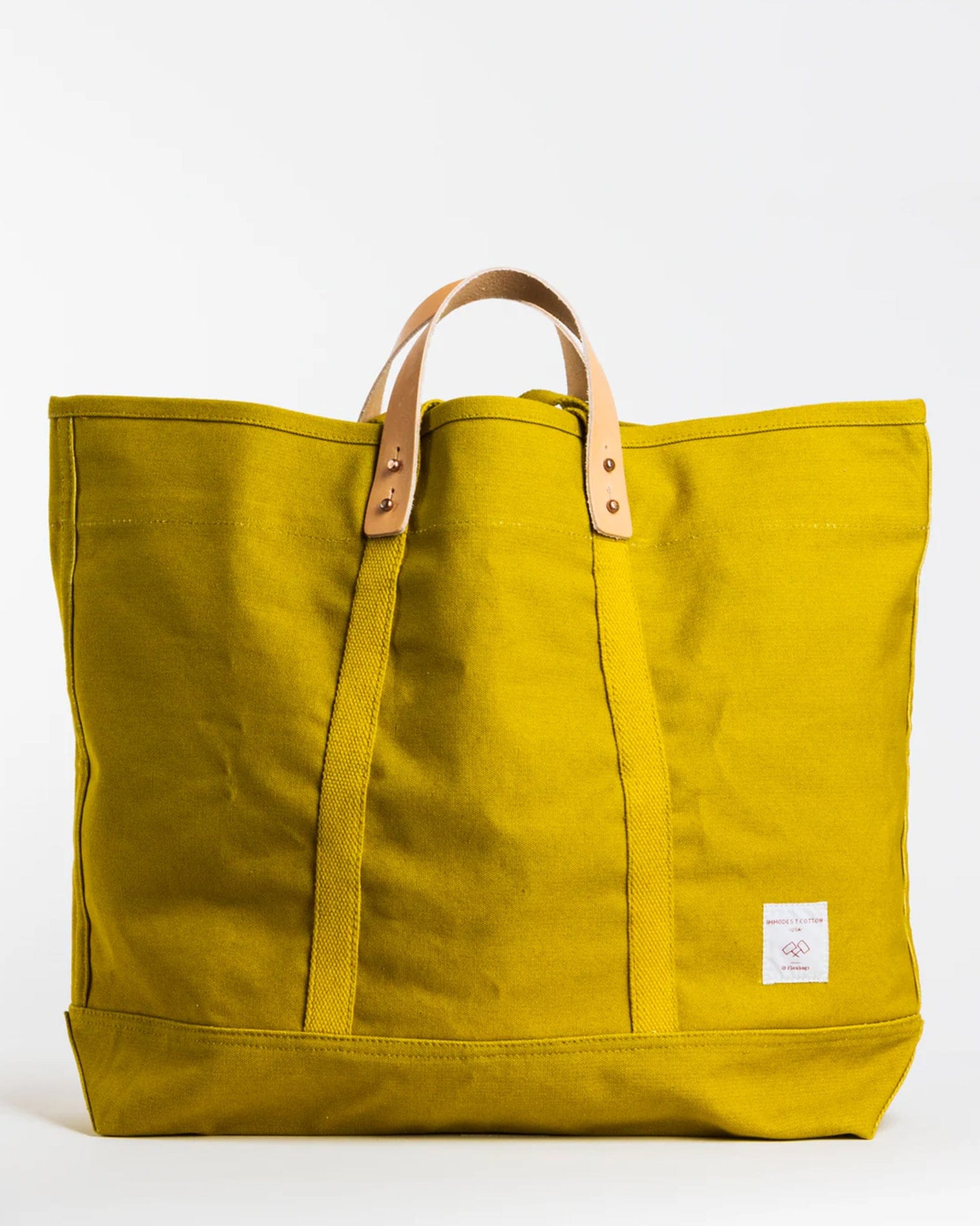 Large East West Tote in Chartreuse