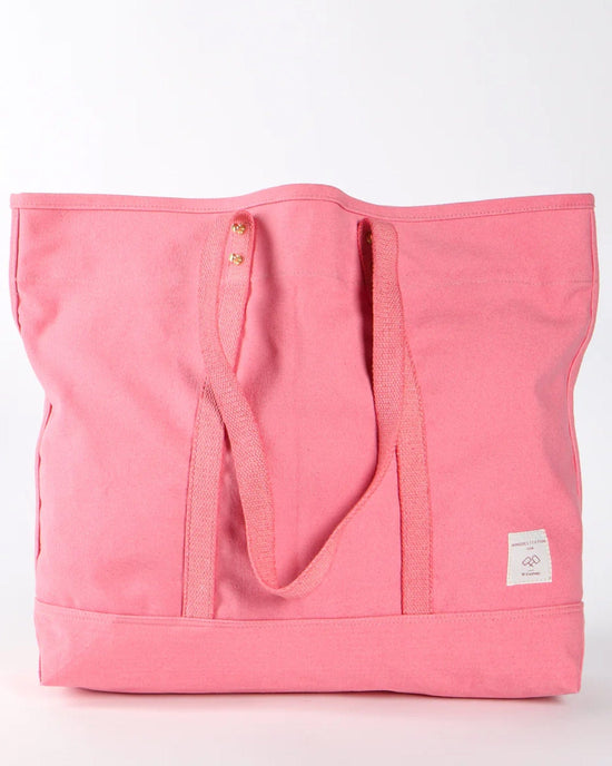 IMMODEST COTTON Home Large East West Tote in Flamingo