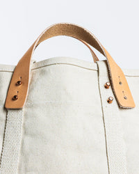 IMMODEST COTTON Large East West Tote in Natural 