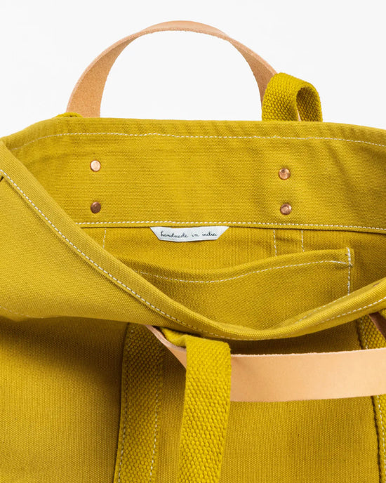 IMMODEST COTTON Accessories Small East West Tote in Chartreuse