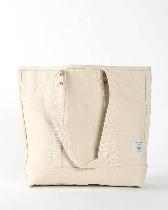 IMMODEST COTTON Small East West Tote in Natural 