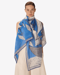 Inoui Editions Scarf / Etole 100 Des Rives et Des Reves in Blue 1 - Bliss Boutiques
