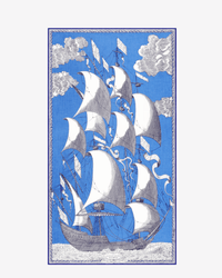 Inoui Editions Scarf / Etole 100 Des Rives et Des Reves in Blue 2 - Bliss Boutiques