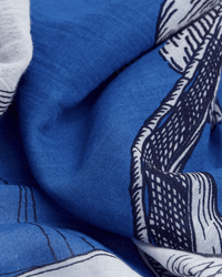 Inoui Editions Scarf / Etole 100 Des Rives et Des Reves in Blue 5 - Bliss Boutiques