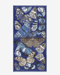 Inoui Editions Scarf / Etole 100 Papillons in in Navy 2 - Bliss Boutiques