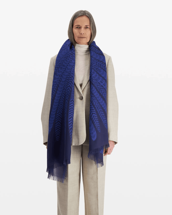 Inoui Editions Accessories Blue Scarf / Etole 70 3D Hedwige in Blue
