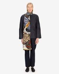 Inoui Editions Scarf / Etole 70 Papillons in White 2 - Bliss Boutiques
