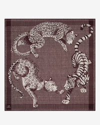 Inoui Editions Square / Carre 100 Jorgen Houndstooth in Brown 6 - Bliss Boutiques