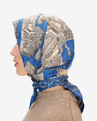 Inoui Editions Square / Carre 100 Louvre in Blue 2 - Bliss Boutiques
