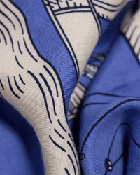 Inoui Editions Square / Carre 130 Des Rives et Des Reves in Blue 4 - Bliss Boutiques