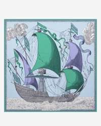 Inoui Editions Square / Carre 130 Des Rives et Des Reves in Green 2 - Bliss Boutiques