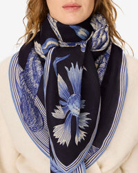Inoui Editions Square / Carre 130 Gustav in Blue 4 - Bliss Boutiques