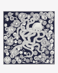 Inoui Editions Square / Carre 65 Octopus in Navy 2 - Bliss Boutiques