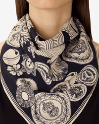 Inoui Editions Square / Carre 65 Octopus in Navy 4 - Bliss Boutiques