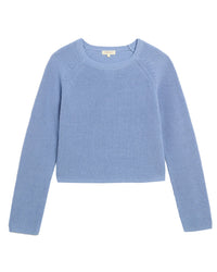 Isla Cotton Linen Sweater in Chambray