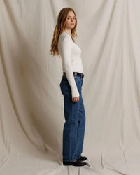 Ivanna -  Micro Modal Rib Long Sleeve in Natural