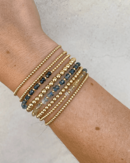 Karen Lazar Design Jewelry 2MM Sig Bracelet with Laguna Ombre & Yellow Gold