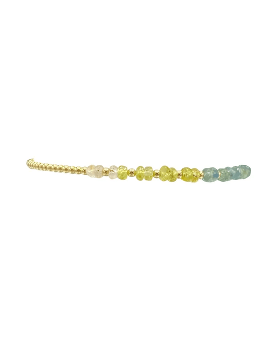 Karen Lazar Design Jewelry 2MM Sig Bracelet with Laguna Ombre & Yellow Gold